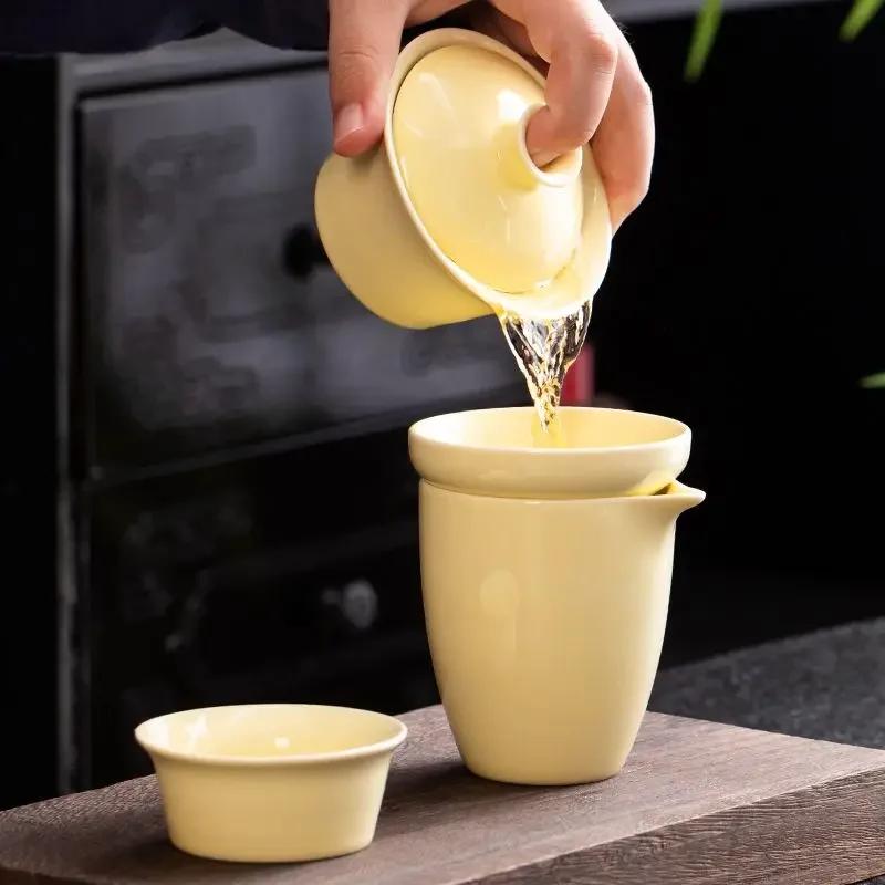 High End Tea Set Luxury Household Simple Modern Topaz Kungfu 2025 New Luxury High-end Teapot Tea