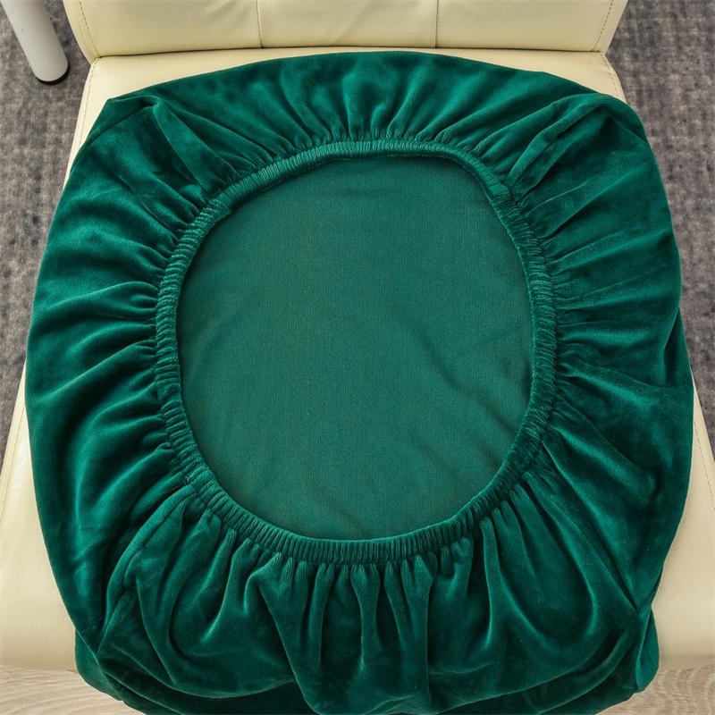 Velvet Chair Cover Stretch Dining Chair Slipcover Elastic Spandex Covers for Chairs Universal Housse Pour Chaise Solid Stoelhoes