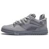 Pleasures X Li Ning Scarpe da Ginnastica Basse Comode Versatili Antiscivolo Uomo Scarpe da Ginnastica Grigio AECT065-2