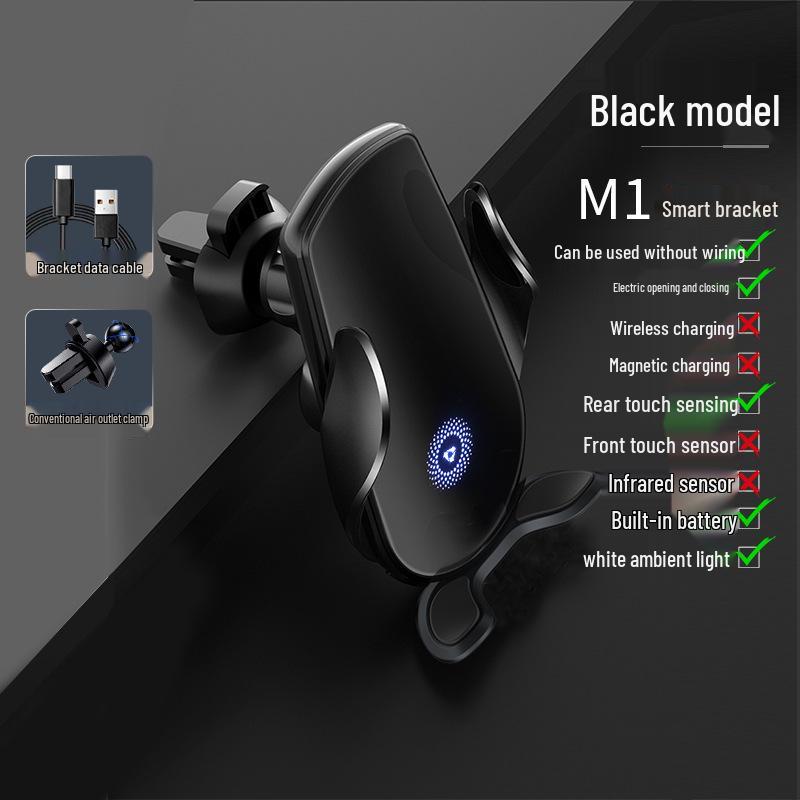 M123 Magic Clip Wireless Car Charger & Auto Clamping Phone Holder