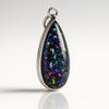 AA++ Certified 16 Ct Natural Black Opal 925 Silver Pendant Jewelry For You