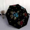 1pc Floral PatternAutomatic Open/close Folding Umbrella, Compact Portable Travel Umbrella, Perfect Birthday/Holiday, Cute Umbrella y048
