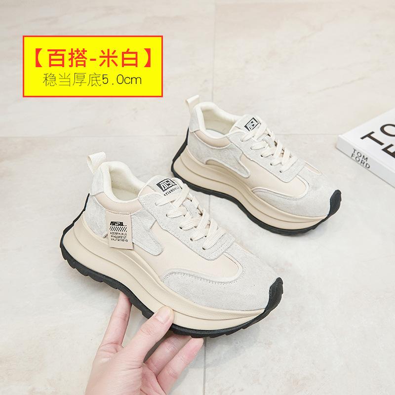Forrest Gump platform dad shoes women 2025 spring new spring and autumn single Angola red versatile moral training sports