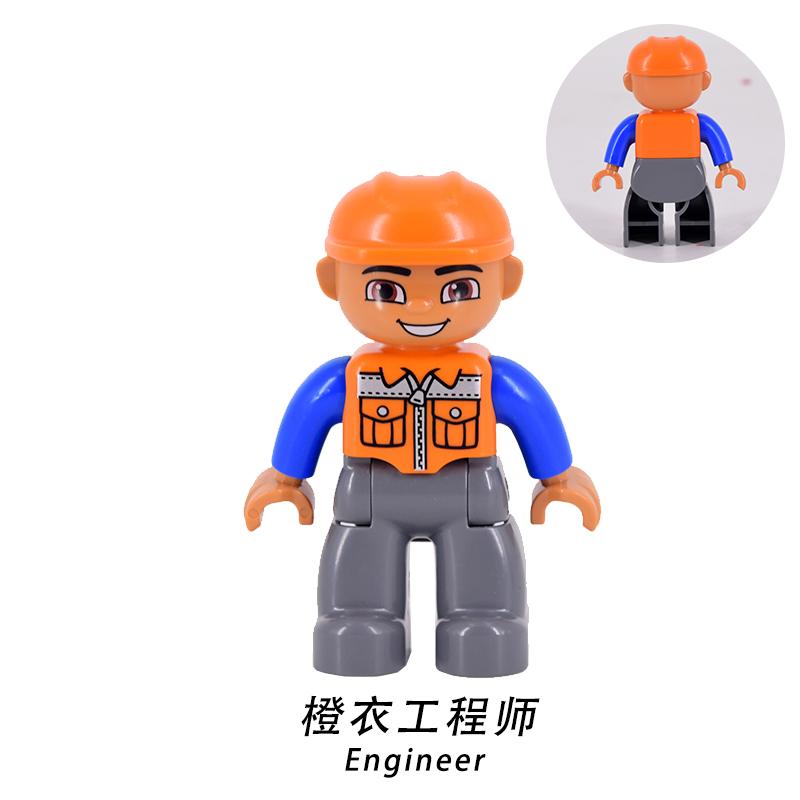 Figure Singole Pompieri Bambino Ladro Poliziotto Mamma Taglia Grande figure familiari Mattoncini mattoni Giocattoli per Bambini regali