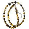 Men's Tiger Eye Natural Stone Bracelet Set - Wealth-Attracting Hand-Woven Adjustable Jewelry for Couples