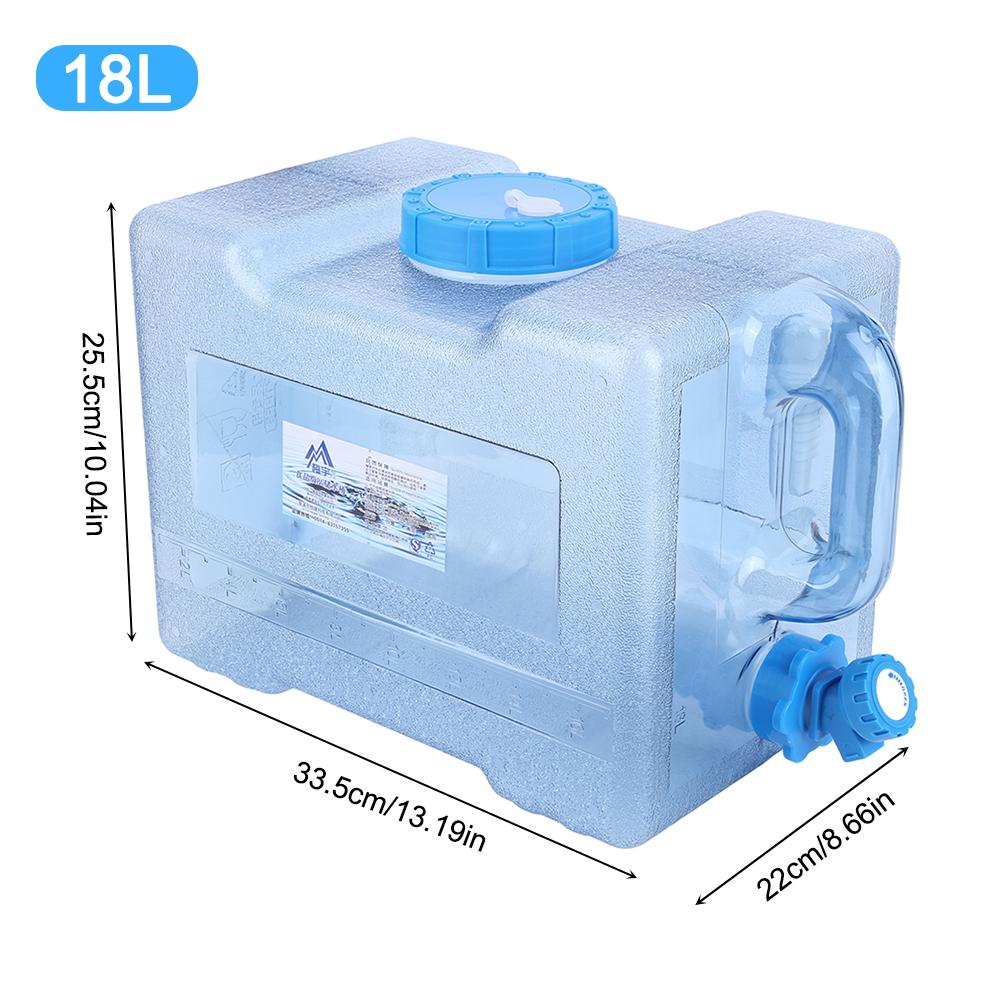 3/5/6/7.5/8/12/13/15/18L Portable Water Bucket Driving Pure Water Tank Container Faucet Outdoor Hiking Camping Cooking Picnic