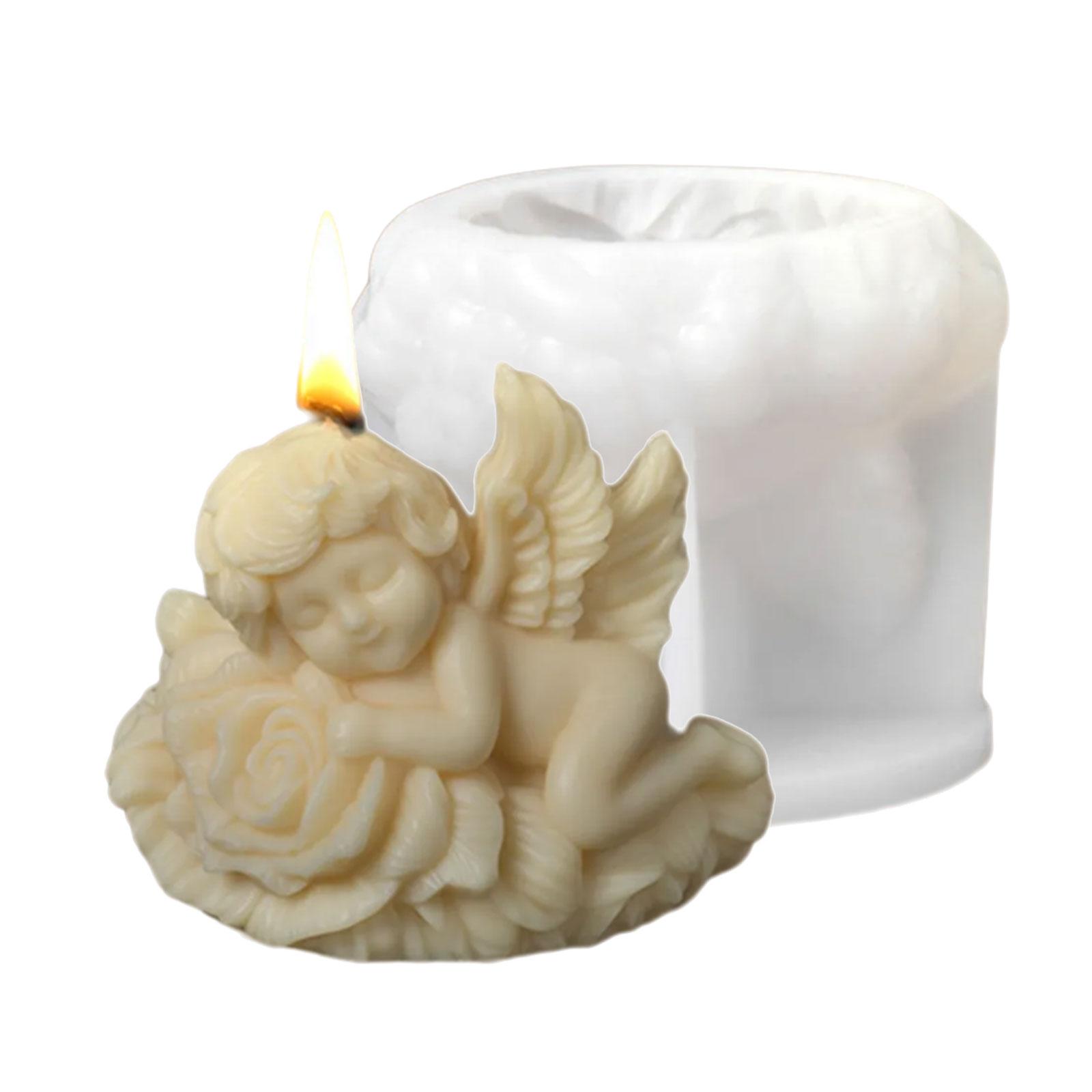 

Гибкая силиконовая форма для ароматерапевтической свечи Angel Rose и набор для рукоделия из ароматизированного камня для домашнего декора C