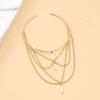 Women's Stacked Fringe Arm Chain Jewelry Customizable Fit Alloys Arm Bracelet for Casual and Formal Occasion