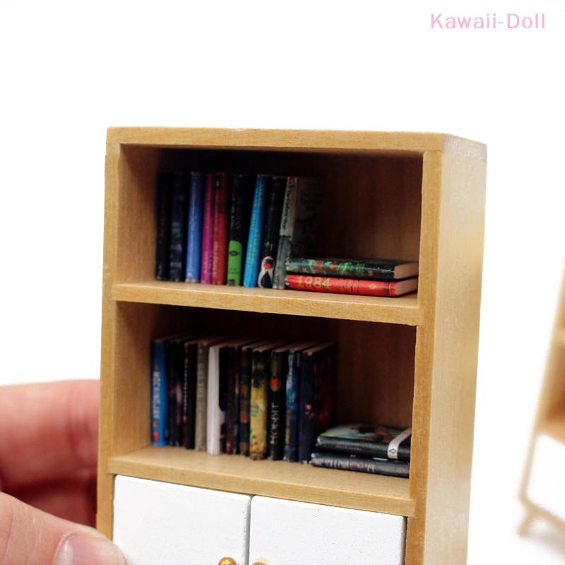 1Pcs Miniature Display Cabinet 1:12 Dollhouse Restaurant Bookshelf Furniture Decor Accessories
