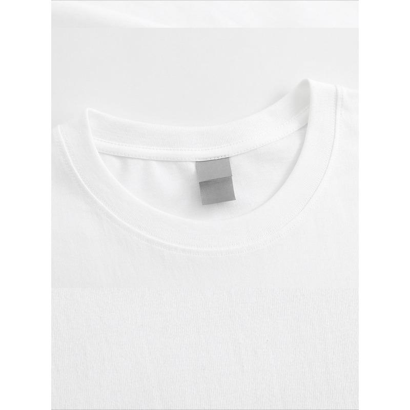 Men's Fashion Trend Plus Size T-shirt with Trendy Printed T-shirt Short Sleeved Suitable for Fitness, Running and Daily Wear All Year Round