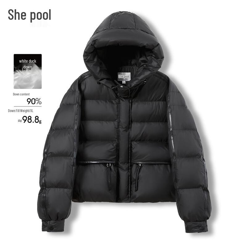 

Женская короткая пуховая куртка с капюшоном M