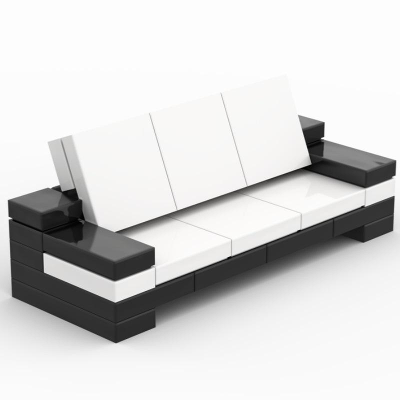Building Block Home Toilet Drinking Machine Coffee Table Small Bed Sofa Furniture Model Assembly Toy Compatible