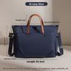 Commuter Hand-held Briefcase with Large Capacity and Single-shoulder Crossbody Tote Bag