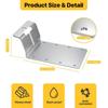Iron 3 Inch T-Post Mounting Bracket Sturdy T-shaped Post Brackets  Mailbox Signs Installation