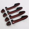 M63K-For Toyota Hilux Fortuner 2024 ABS Carbon Fiber Car Door Handle Cover Trim Decoration Accessories