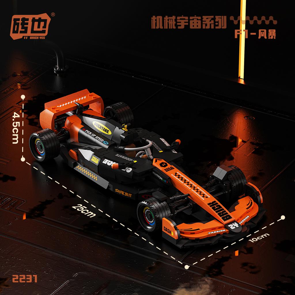 New Car F1 Vehicle Model Assembled Building Blocks Formula Sport Car Mini Bricks Game Boys Toys Collection Gifts Wall Decor