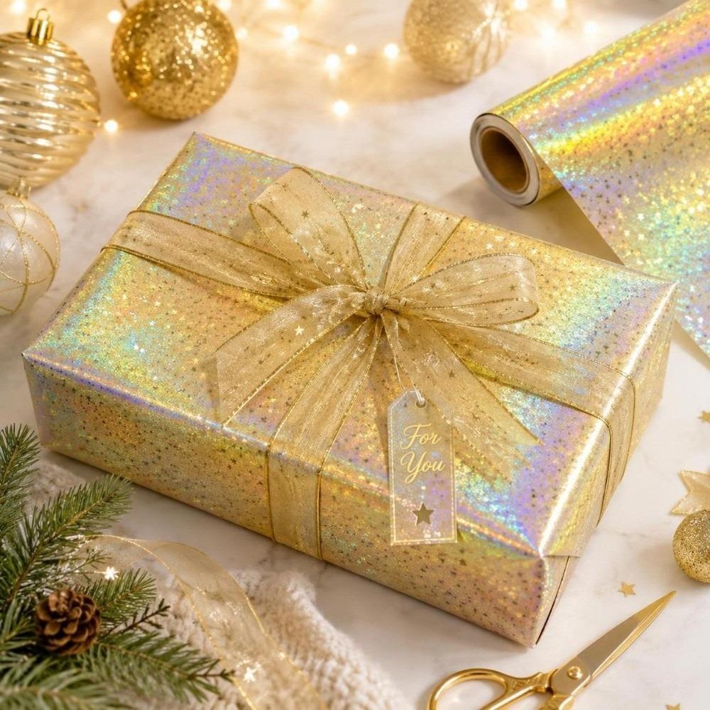 DIY Craft Gifts Wrapping Paper Colorful Shiny Packing Paper  Themed Party Occasions