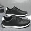 Leisure Running Summer Fashion Anti Slip Mountaineering PU Leather Sports Shoes Tennis Trend  Hot Selling Men White Flat Shoes