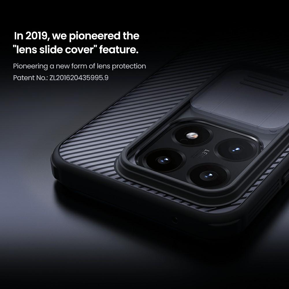 NILLKIN Camshield Pro Serisi Xiaomi 15T İçin Kılıf TPU + PC Şeffaf Siyah Kamera Kaydırıcılı Telefon Kılıfı