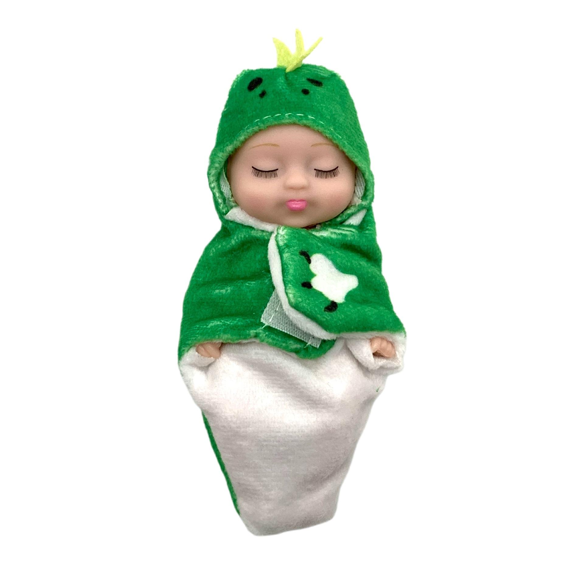 

Игрушка 4-дюймовая мини-кукла для сна и перерождения, ладонная маленькая кукла, подарочный набор в коробке, кукла BJD 1PC