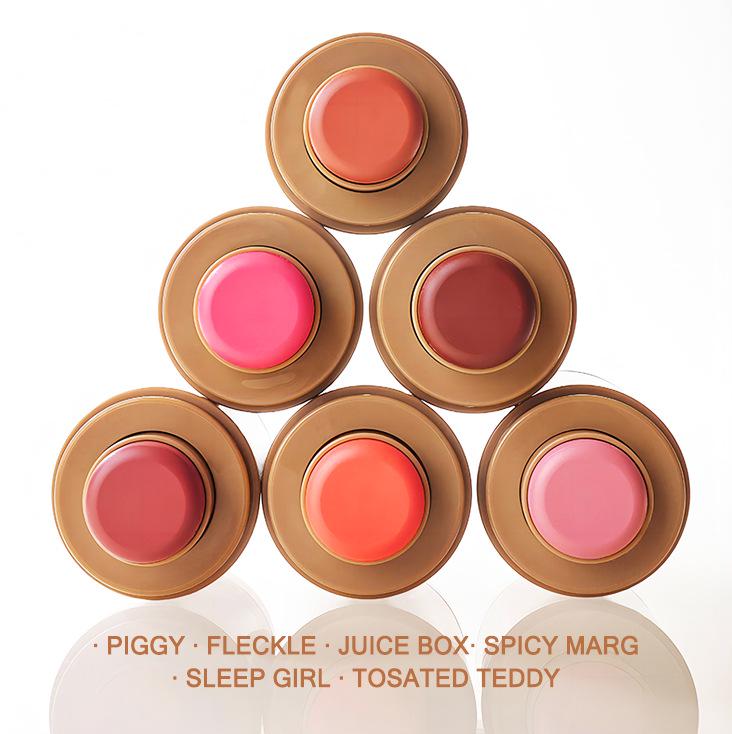 PAGE VINE Pocket Blush Stick – 6 Color Lip & Cheek Water-Light Highlighter Matte Rouge