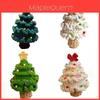 Handmade Diy Knitting Material Kit For Christmas Tree With Santa Claus Perfect Gift For Christmas Celebration