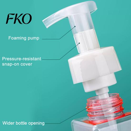 Facial Cleanser Foaming Bottle 250/450ML Press Soap Dispenser, Refillable Hand Shampoo Shower Gel Dispenser Container, Empty Pump Lotion for