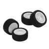 4Pcs Rubber Tire Strong Grip Powerful Buffering Racing Car Tires for UD1601 UD1602 UD1603 UD1604 UD1607 SG1603 SG1604