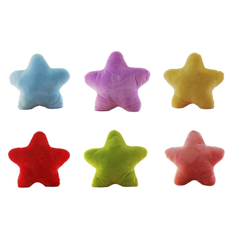 Five Pointed Star Pillow Throwing Pad Short Plushes Cushions Toy for Bedroom Sofa Home Decoration Home Cushions