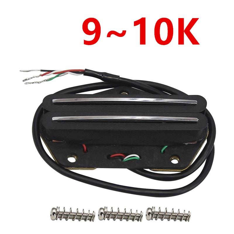 FLEOR Alnico V Dual  Rails Pickup Guitar Humbucker Bridge Pickup fit for TL Guitar,6K/9K/12K Option