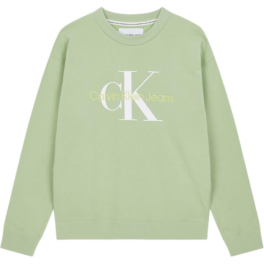 

Calvin Klein Удобная универсальная толстовка с круглым вырезом, женские топы, зеленый J218876-L99