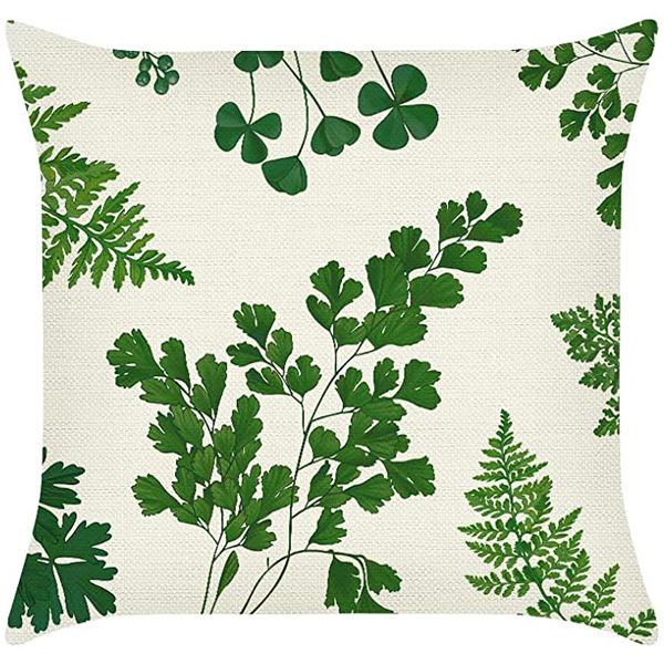 New Nordic Green Plant Printed Pillow Case Sofa Pillow Leaf Series Decorative Pillow Linen
