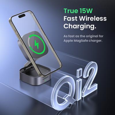 Qi2 25W Magnetický bezdrátový nabíjecí stojánek 2v1 Nabíjecí stojánek pro iPhone 15 16 Pro Max/AirPods Pro MagSafe Rychlá nabíječka