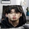 Cute Jungkook Printed Flannel Blanket, Soft Throw for Bedroom Sofa, Washable, Fan Merchandise, Great Gift.