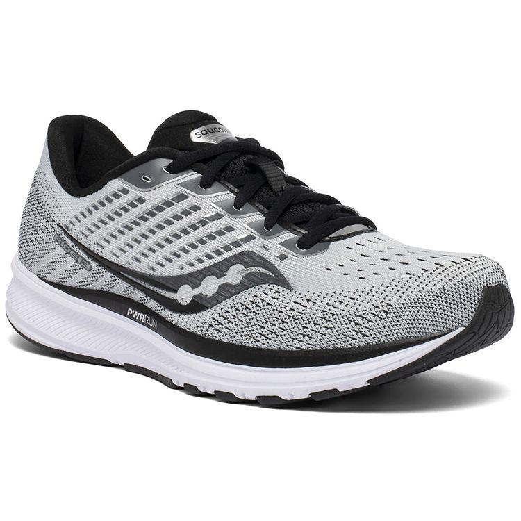 SAUCONY Ride 13 Cushioning Running Shoes Men Running Shoes Gray Black S20579-40