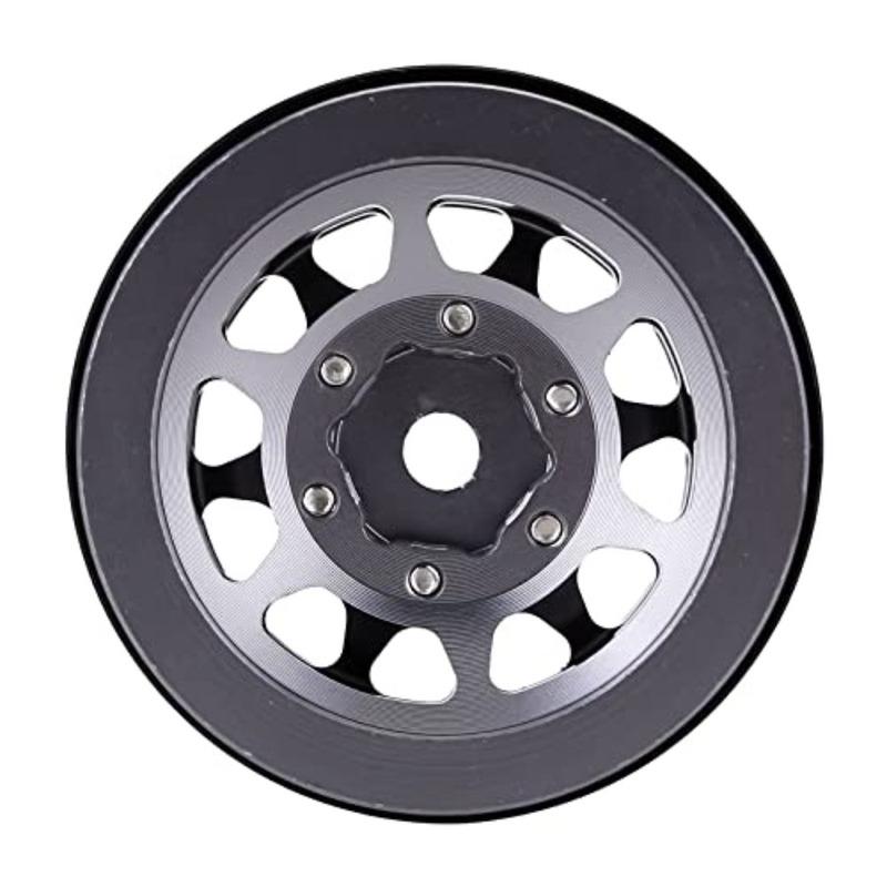 1.0 Wheel Rims RC Metal Beadlock Wheels Rims for All 1/24 Scale Axial SCX24 Deadbolt RC Crawler Car Upgrades Accories