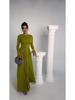 European and American Women's Spring 2025 Satin Evening Gown