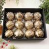8cm Antique Christmas Ball Pendant, Retro Scratch-Off Christmas Tree Decoration, Christmas Ornaments