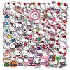 50/100PCS Sanrio Stickers Hello Kitty Cinnamoroll PomPomPurin Kulomi Waterproof Phone Laptop Luggage Notebook Sticker Kid Toys