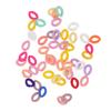 50 Pcs Chain Link Colorful Detachable Acrylic Open Chain Link DIY Jewelry Making Chain Buckle