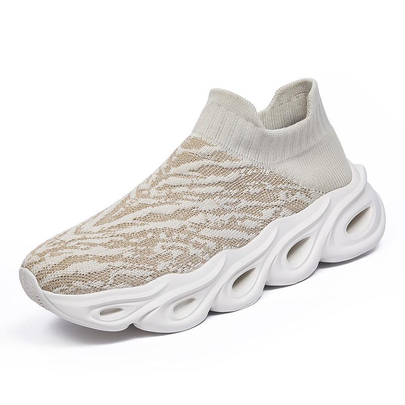 Foreign trade large size new men's casual shoes with one foot increase height and shock absorption lightweight soft sole lazy shoes fitness couple sho