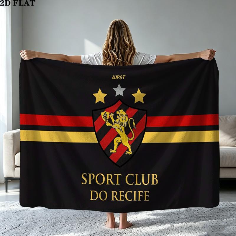 Sport Club Do Recife Print Flannel Blanket High Quality Warm Comfortable Cover for All Seasons Perfect for Gifts Home Decor
