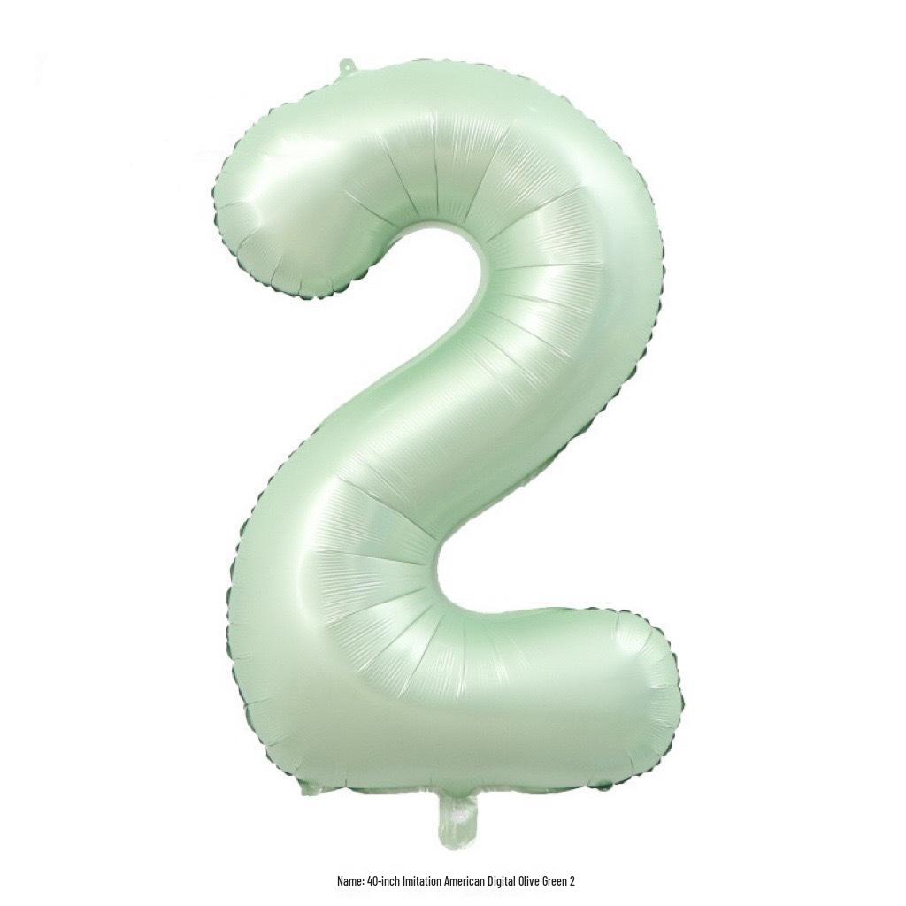 40-Inch Cream Number Balloon for Kids' First Birthday Party Decoration