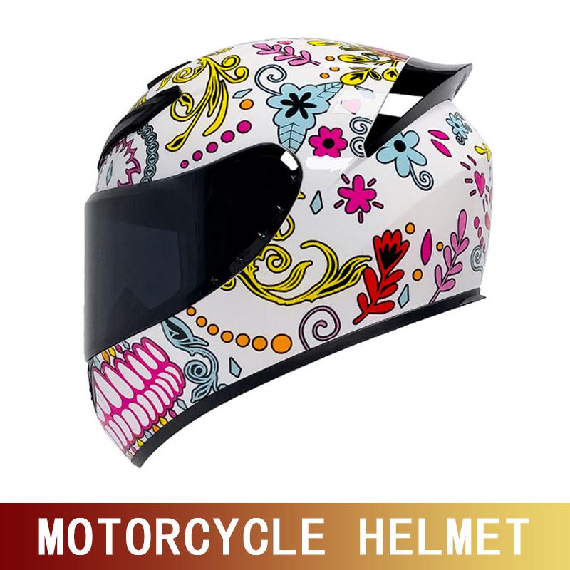 Motorcycle Helmet Motorcycle Full Helmet Racing Kart Summer Anti-fog Sunshade Retro Personality Helmet Safety Helmet
