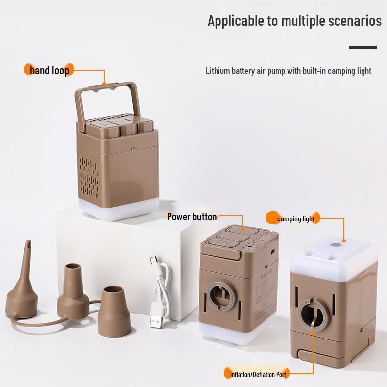 USB Electric Air Pump for Camping, Pools, and Inflatable Mattresses