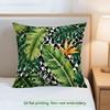 1pcs Tropical Plant Geometric Cushions Pillowcase Polyester Cushion Cover Throw Pillow Pillowcover Home Car Sofa Decor
