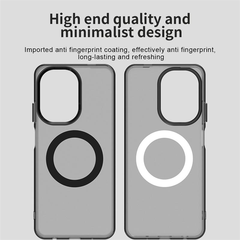 Magnetic Adsorption Wireless Charge Clear Case For Xiaomi Poco C71 Transparent Phone Case Poco C71 Case For Poco C71 6.88 inch