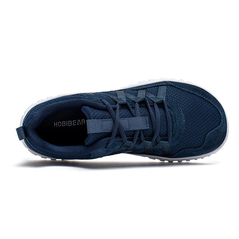 Hobibear Unisex Wide Toe Sneakers Mesh Breathable Walking Shoes Non Slip Lace Up Sneakers