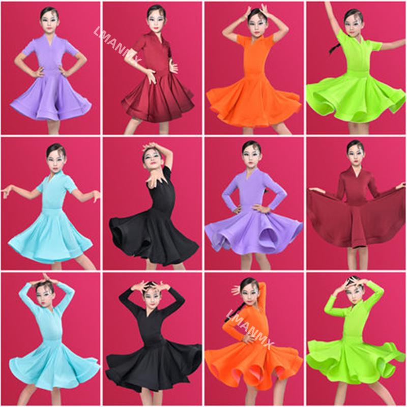 Girl Latin Dance Training Costume Children's Performance Costume Competition Regulations Latin dance dress