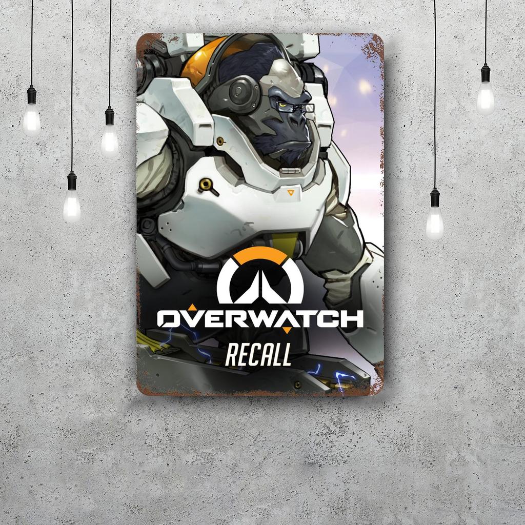 Overwatch Classic Poster Rusty Metal Plaque Retro Decorative Plate Bar Man Cave Garage Club Metal Sign Wall Decoration